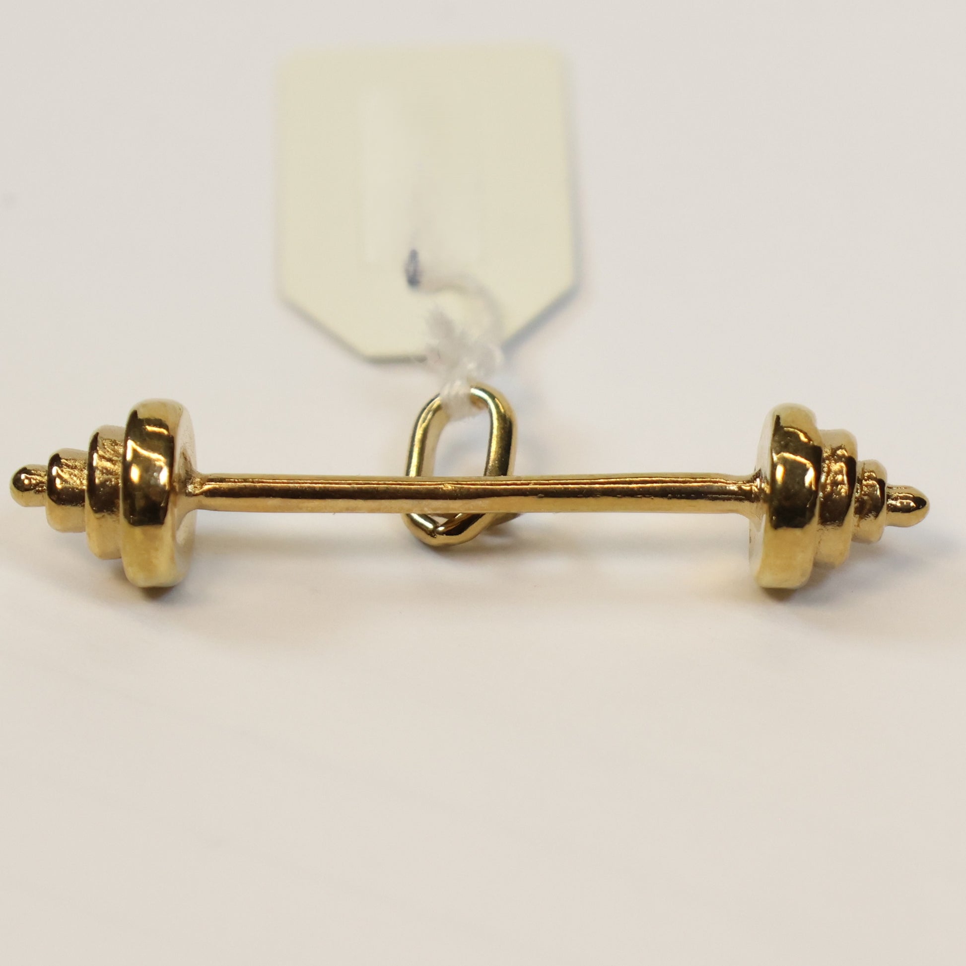 Plaqué barbell hangertje