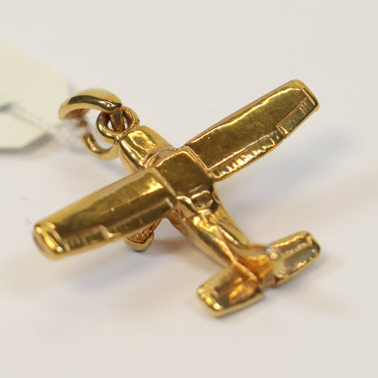 Plaqué vliegtuigje hanger