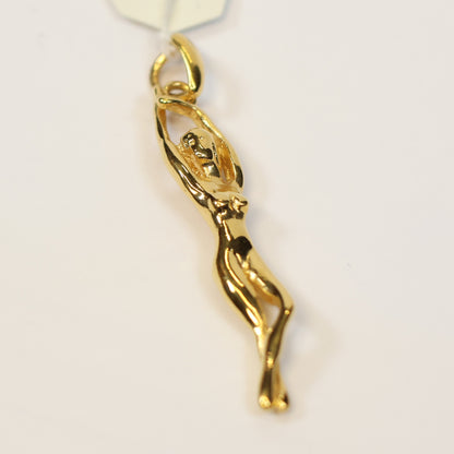 Plaqué nude lady hangertje