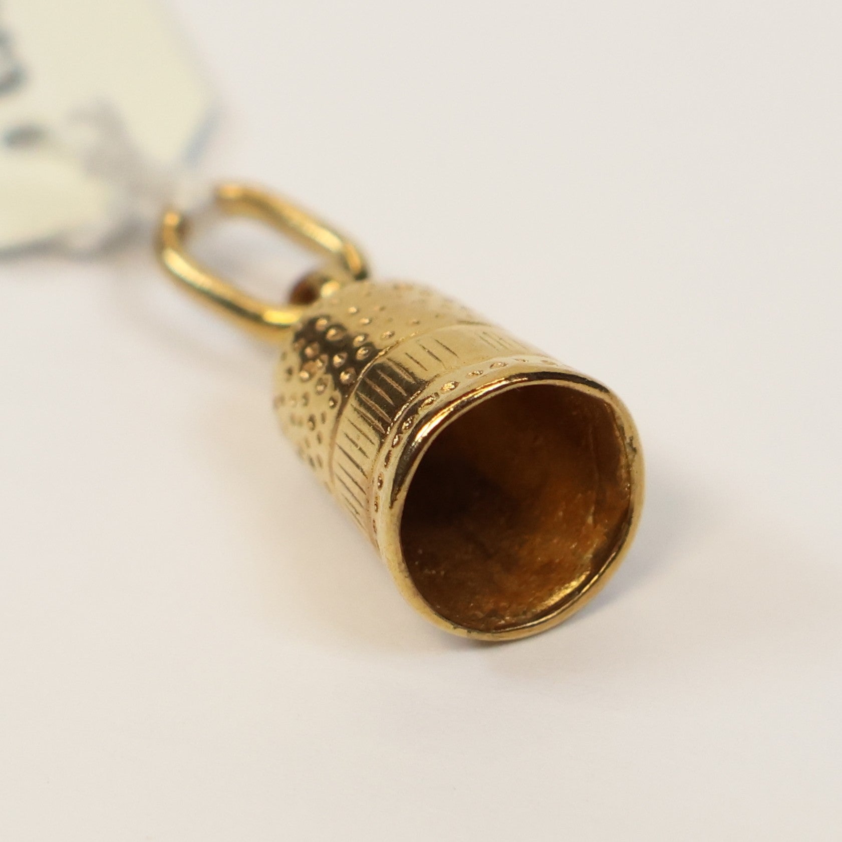 Plaqué vingerhoedje hangertje