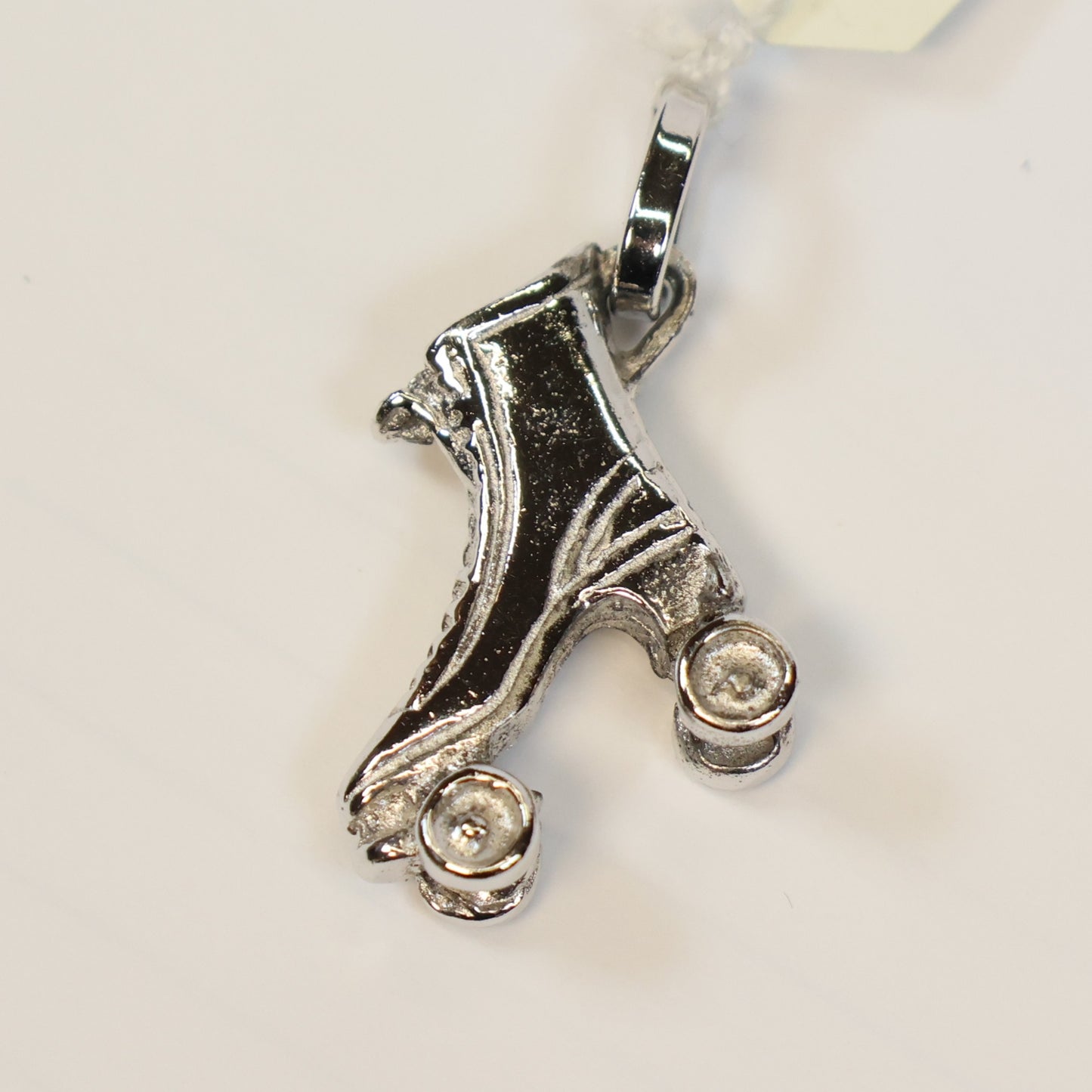 Zilveren rollerschaats hangertje