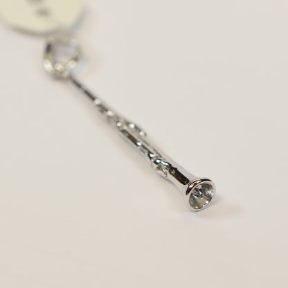 Zilveren klarinet hangertje