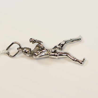 Zilveren bokser hangertje