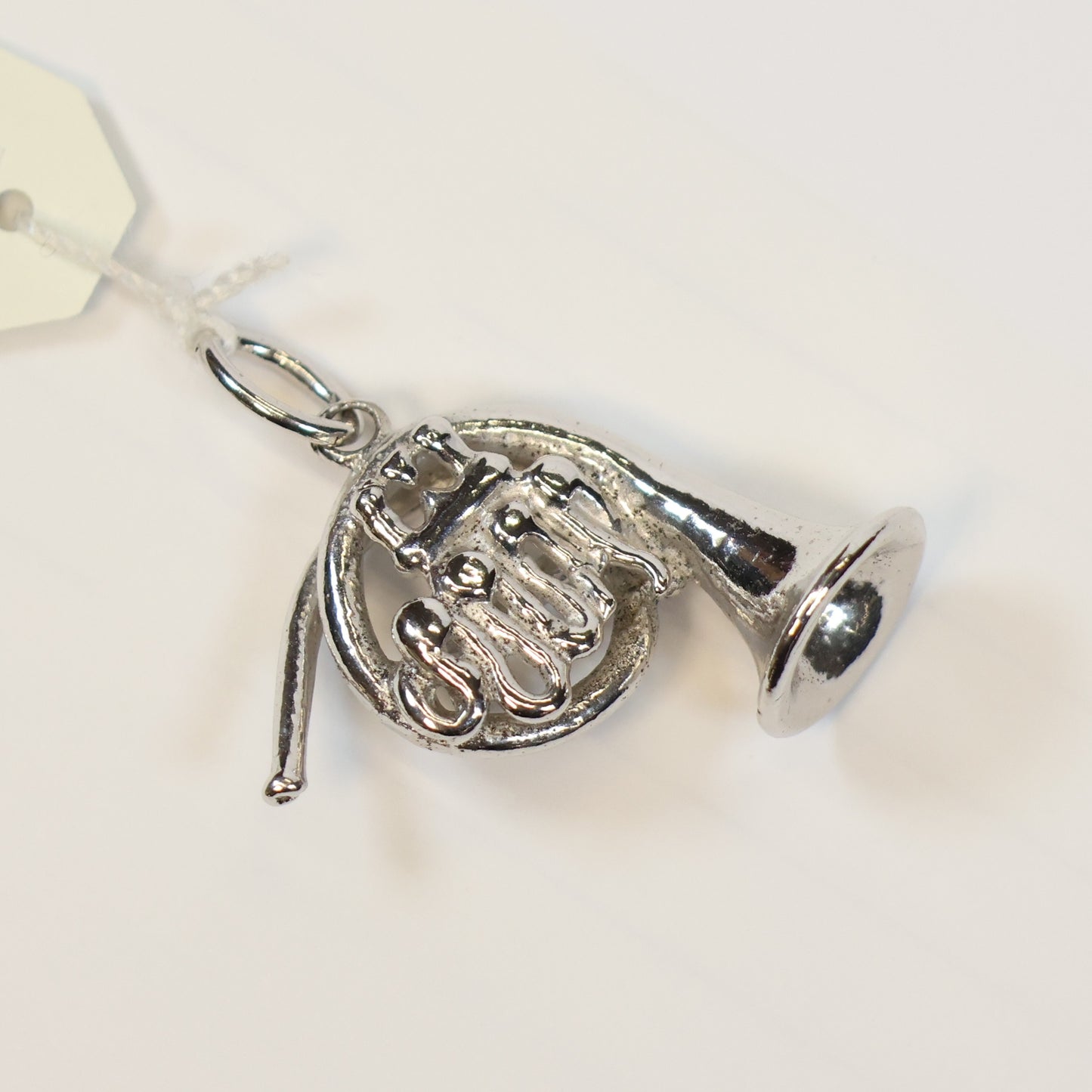 Zilveren hoorn hangertje