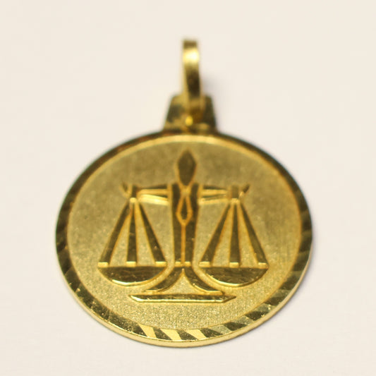 Tresor plaqué sterrenbeeld ronde hanger weegschaal