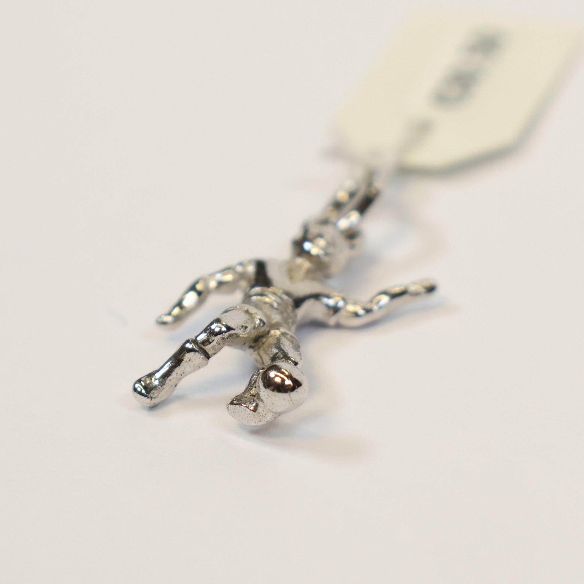 Zilveren voetballer hangertje