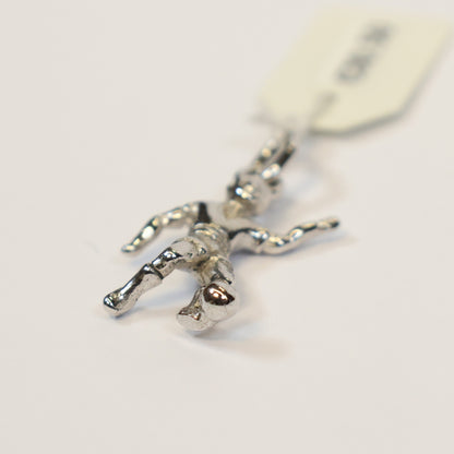 Zilveren voetballer hangertje