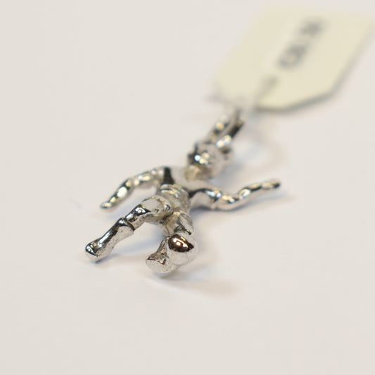 Zilveren voetballer hangertje