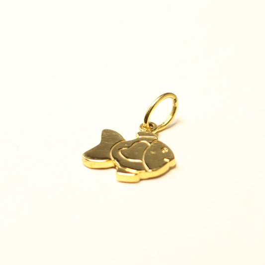 Hanger vis geel goud 038204