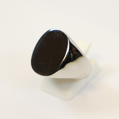 Roestvrij Stalen zegel Ring maat 62