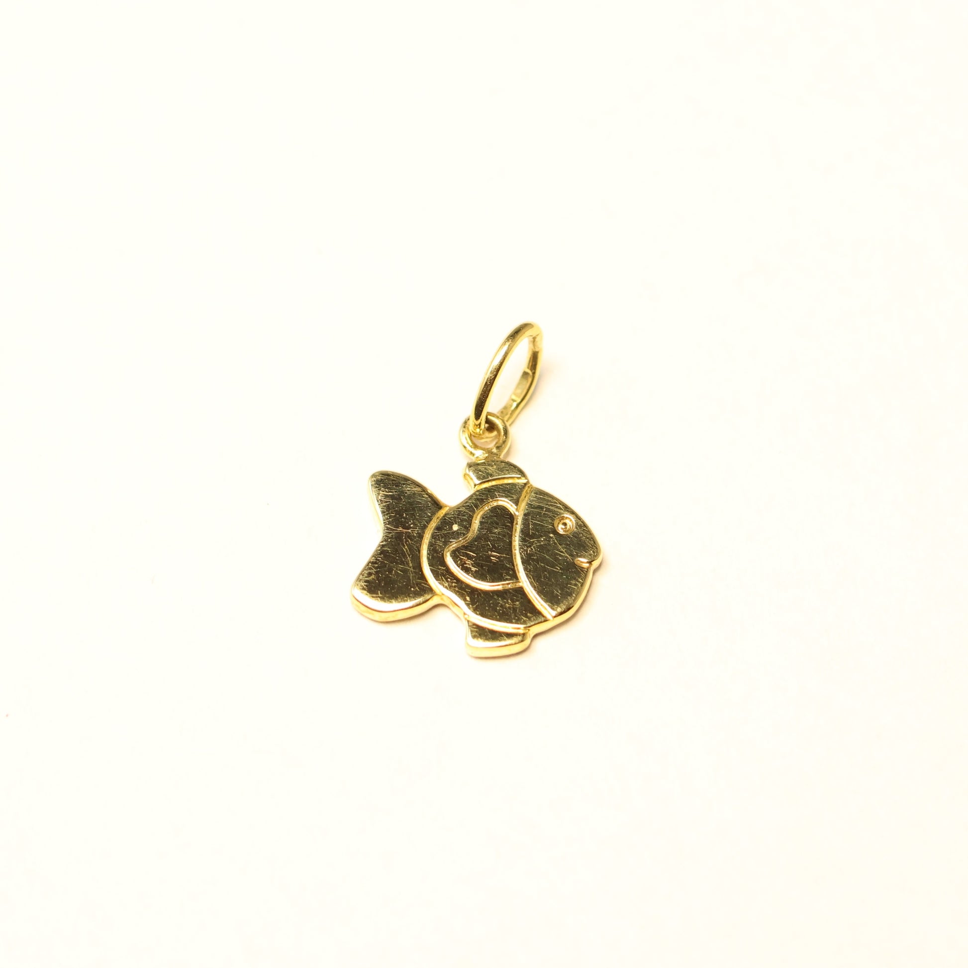 Hanger vis geel goud 038204