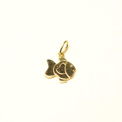 Hanger vis geel goud 038204
