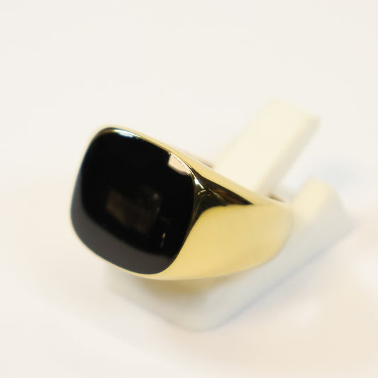 Roestvrij Stalen gouden zegel Ring maat 58