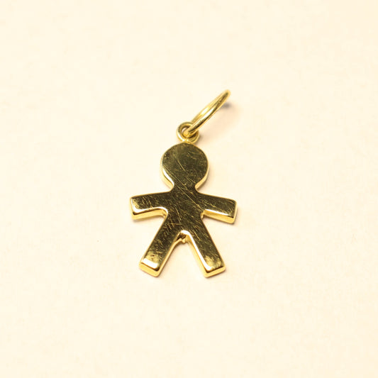 18Karaat geel gouden hanger mannelijk poppetje 053401