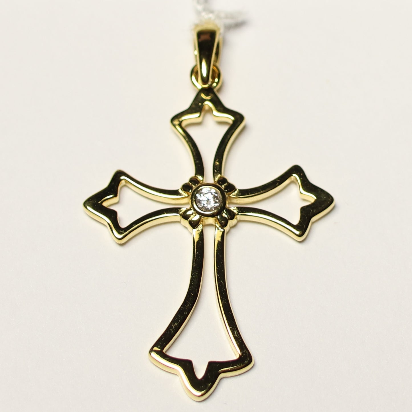 My imenso ODM 18 karaat vergulde zilveren christelijk kruis 28mm 70321111