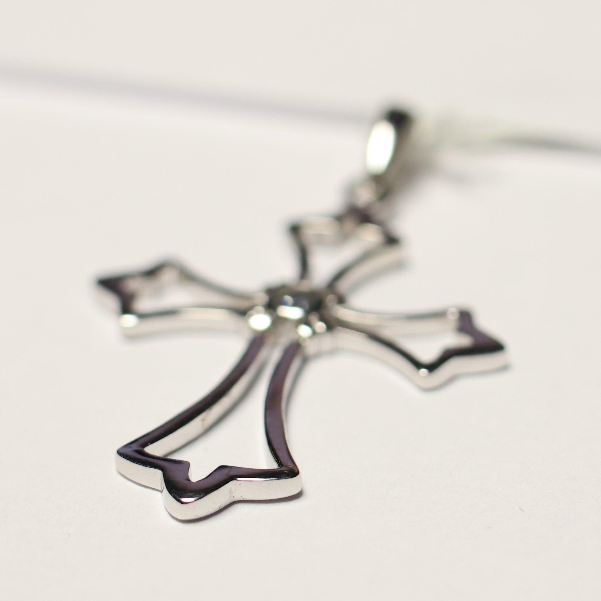 My imenso ODM open zilveren christelijk kruis 721115