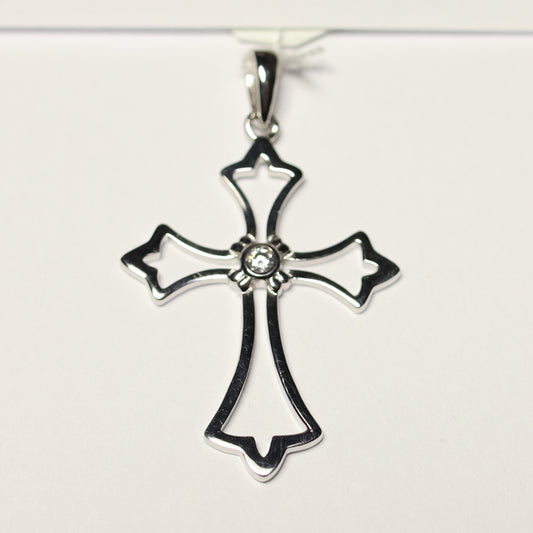 My imenso ODM open zilveren christelijk kruis 721115