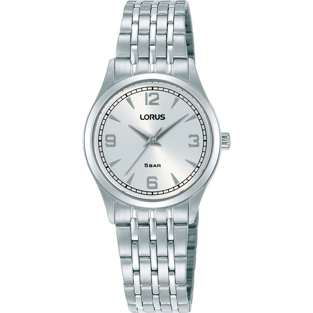 Lorus dameshorloge RG205ZX9 stalen band Arabische cijfers 27mm