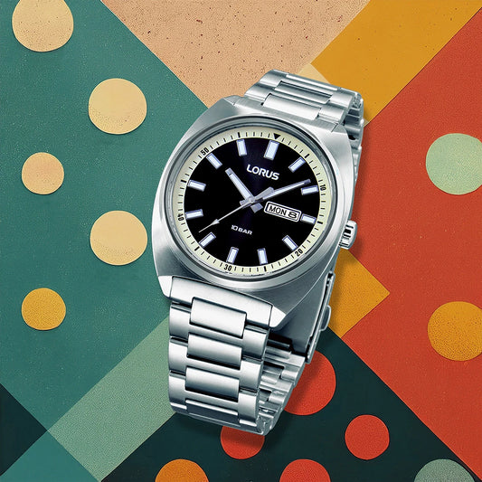 Lorus RH311BX9 herenhorloge retro sport dag-datum