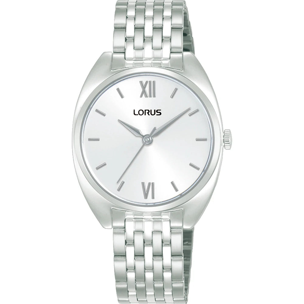 Lorus dameshorloge RH841CX9 stalen band Romeinse cijfers 30mm