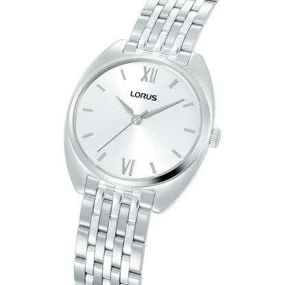 Lorus dameshorloge RH841CX9 stalen band Romeinse cijfers 30mm