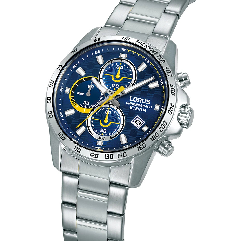Lorus RM307KX9 chronograaf herenhorloge blauw