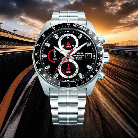 Lorus RZ615AX-9 herenhorloge solar chronograaf datum