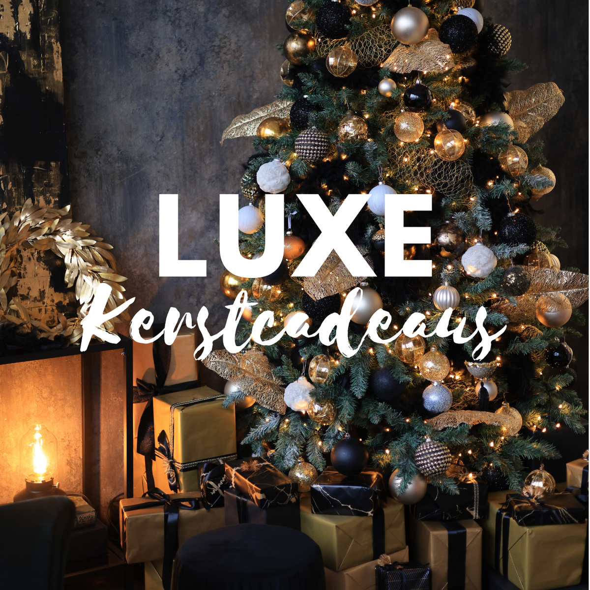 banner voor luxe kerstcadeaus