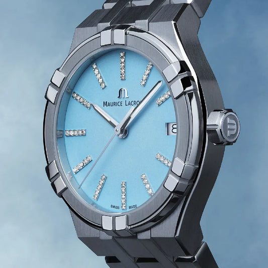 Maurice Lacroix AIKON Quartz Date 35mm diamonds special edition AI1106-SS002-450-1