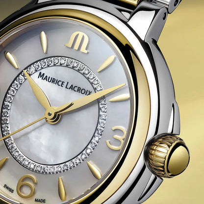 Maurice Lacroix FIABA Date Date 32mm 46 Diamonds FA1104-SSY13-B20-1