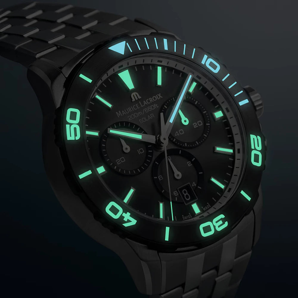 MAURICE LACROIX PONTOS S DIVER CHRONO SOLAR DATE 42MM PT1038-SSL22-330-1