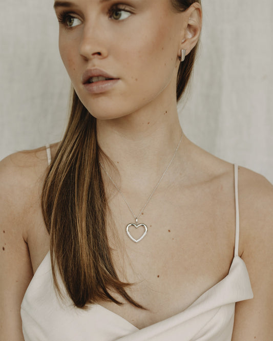 Naiomy Silver zilveren Halsketting met hartje N5E61