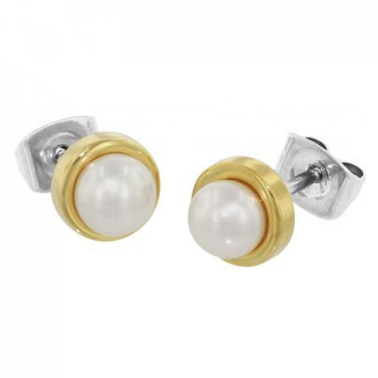 Boccia Titanium oorbellen met parel 0594-02