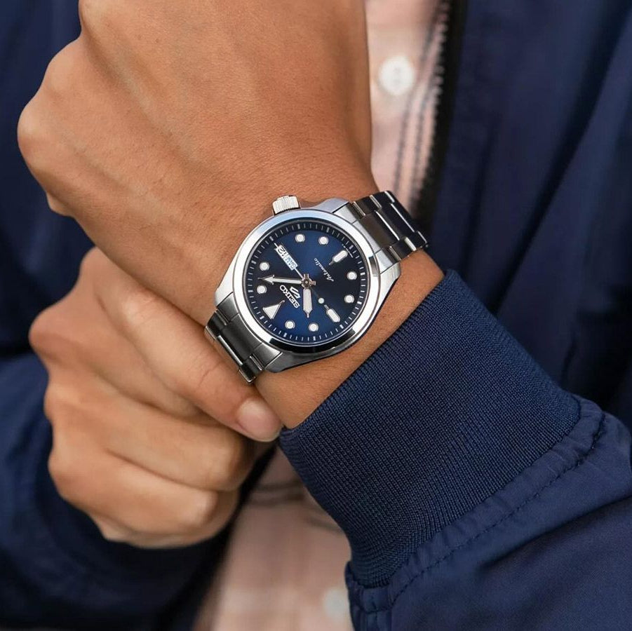 Seiko 5 Sports SRPE53K1 blauwe wijzerplaat Herenhorloge