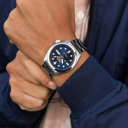 Seiko 5 Sports SRPE53K1 blauwe wijzerplaat Herenhorloge