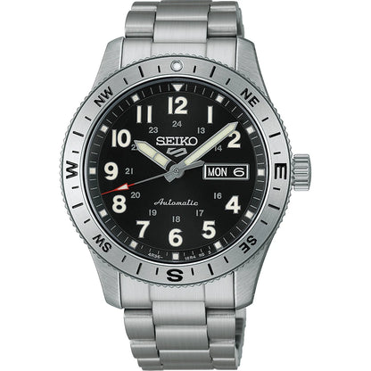 Seiko 5 Sports HDB006K1 horloge Arabische cijfers zwart