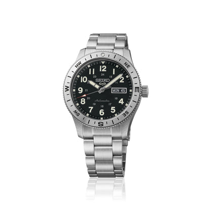 Seiko 5 Sports HDB006K1 horloge Arabische cijfers zwart