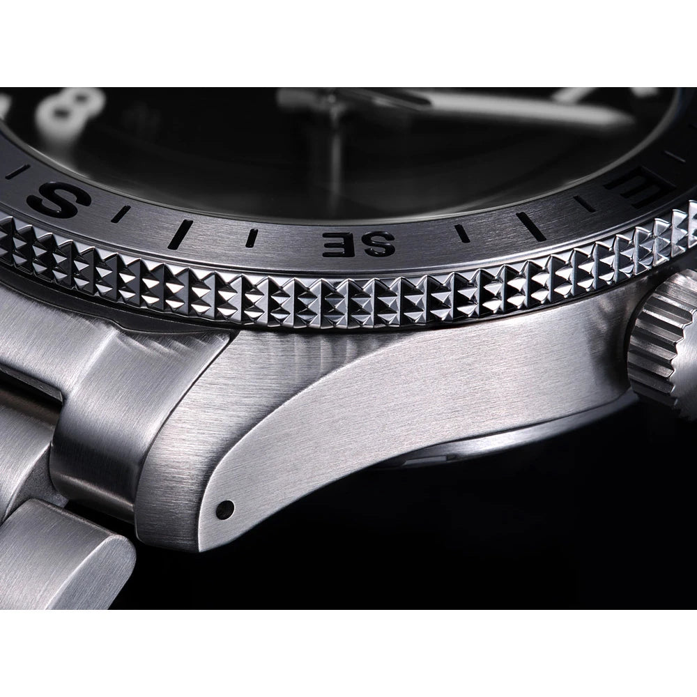 Seiko 5 Sports HDB006K1 horloge Arabische cijfers zwart