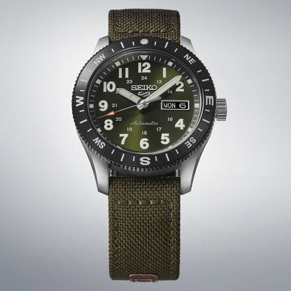 Seiko 5 Sports HDB008K1 horloge Arabische cijfers groen