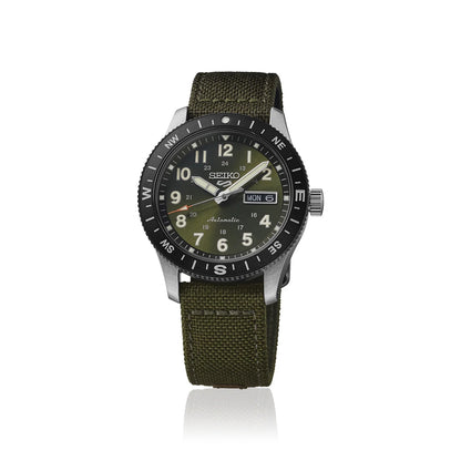 Seiko 5 Sports HDB008K1 horloge Arabische cijfers groen