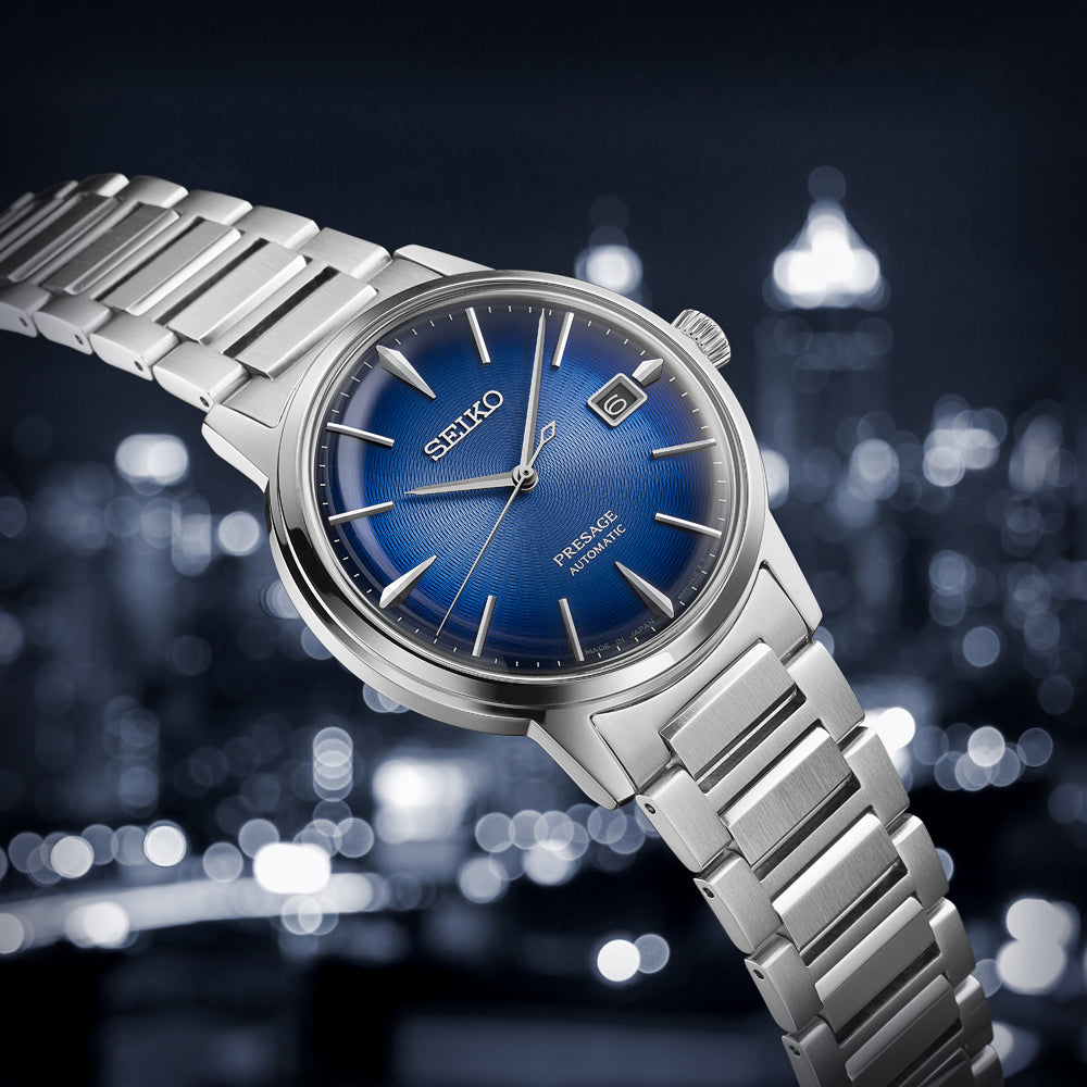 Seiko Presage horloge SRPJ13J1 automatic heren blauw