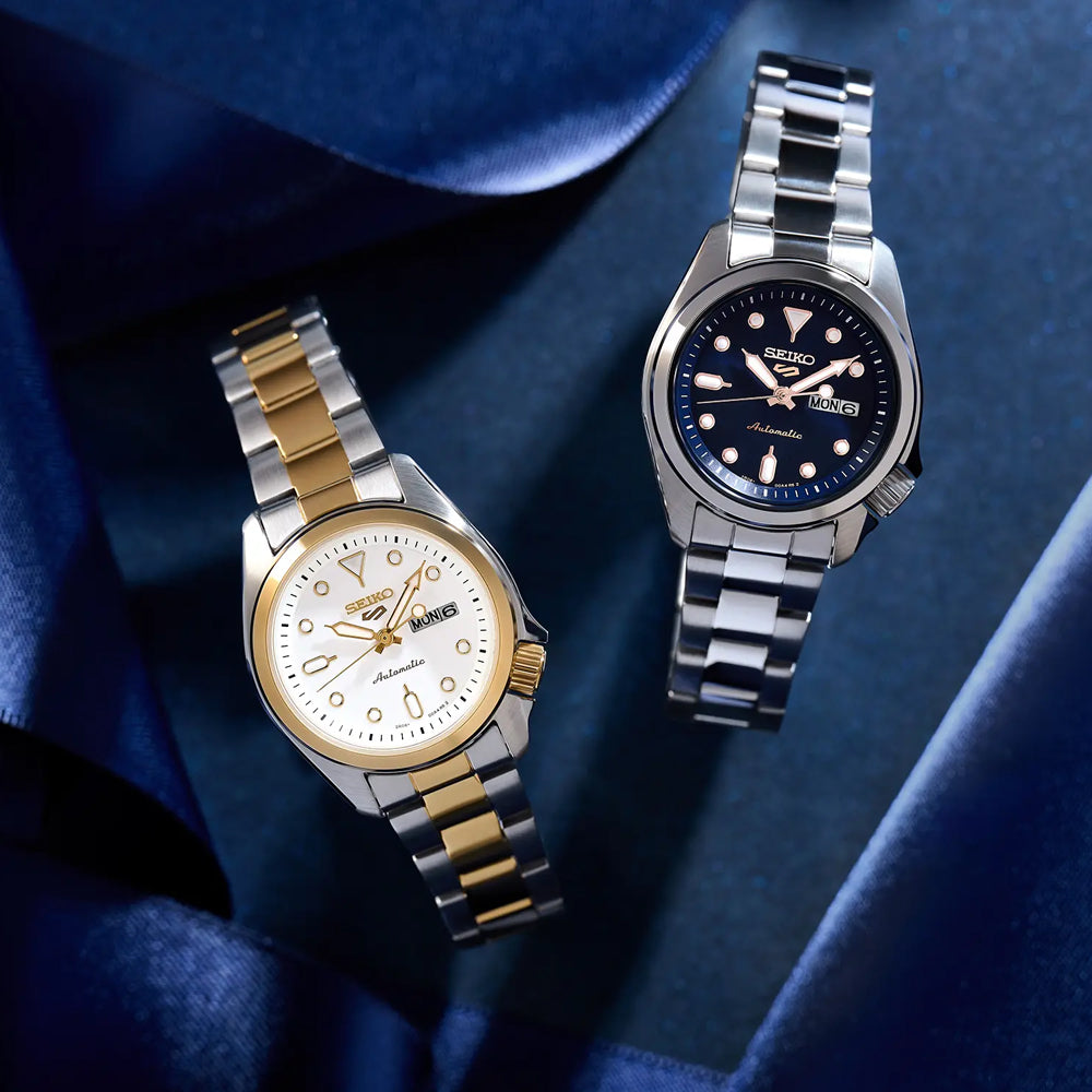 Seiko 5 Sports SRE003K1 dameshorloge automatic blauw 28mm