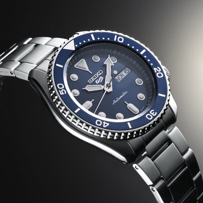 Seiko 5 Sports SRPD51K1 blauwe wijzerplaat herenhorloge