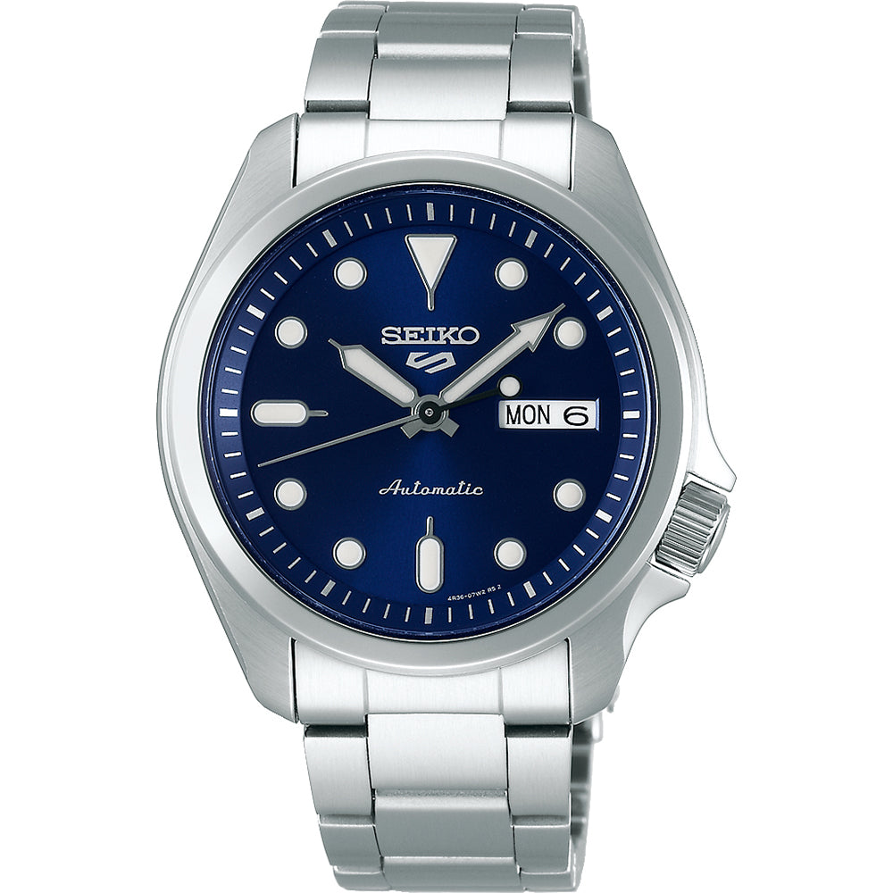 Seiko men's watch 5 Sports SRPE53K1 automatic blue dial