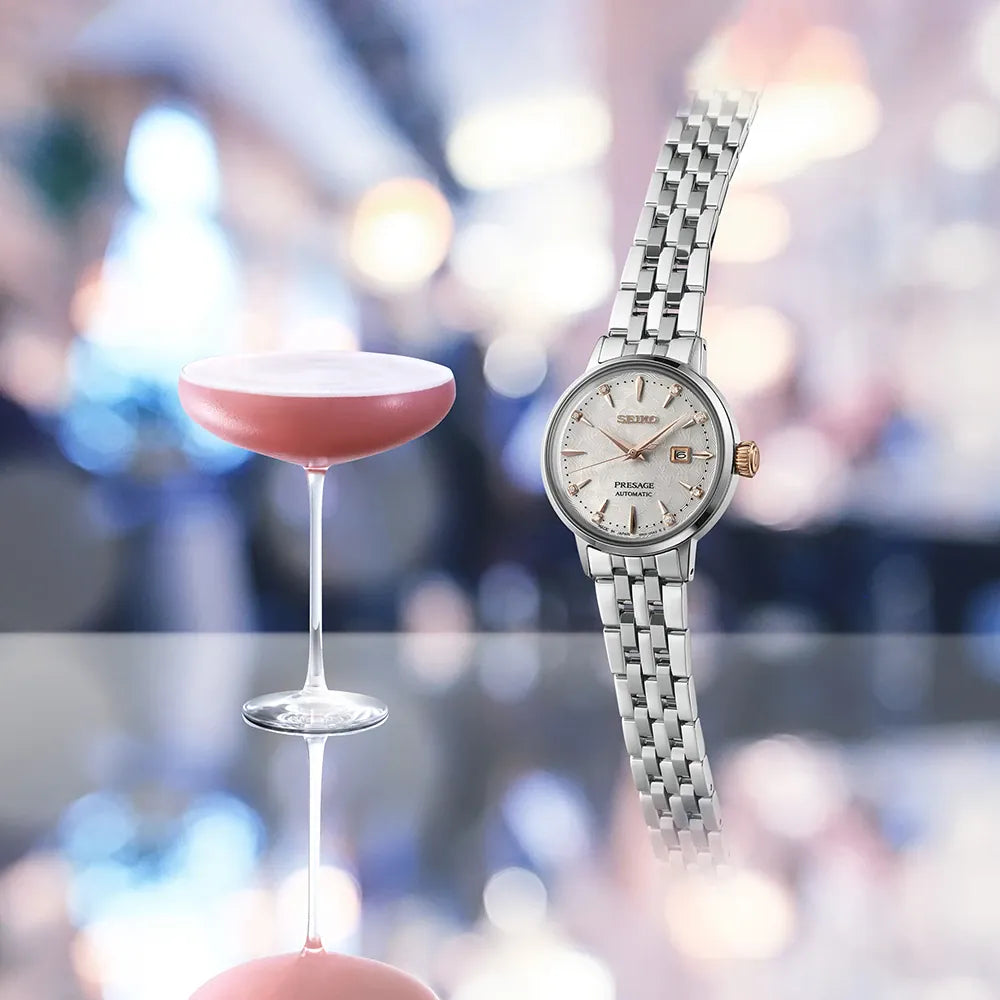 Seiko Presage dameshorloge SRE009J1 Cocktail time rosé accenten