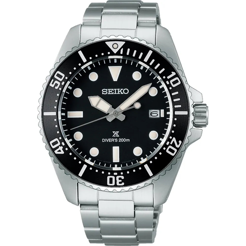 Seiko Sea SNE597P1 Prospex Duikhorloge zwart Solar met datum
