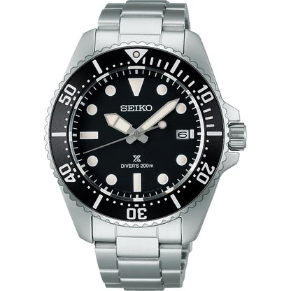 Seiko Sea SNE597P1 Prospex Duikhorloge zwart Solar met datum