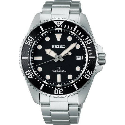 Seiko Sea SNE597P1 Prospex Duikhorloge zwart Solar met datum