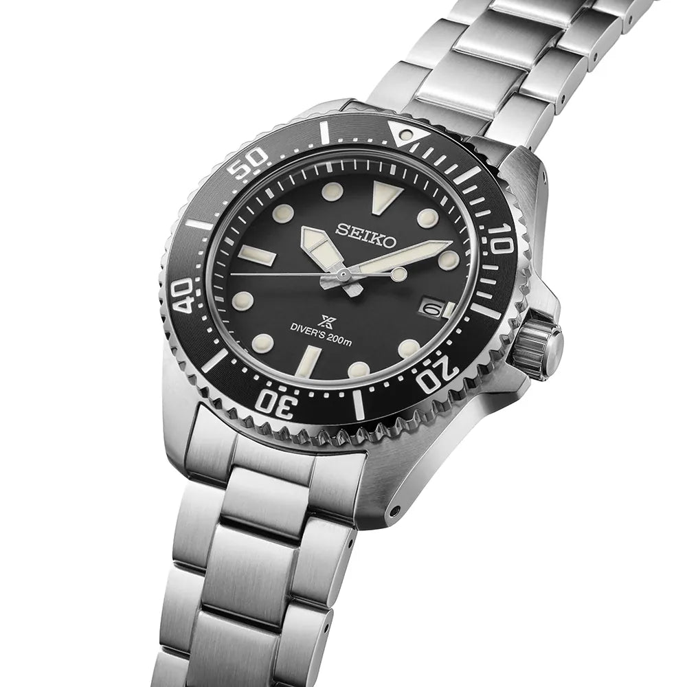 Seiko Sea SNE597P1 Prospex Duikhorloge zwart Solar met datum