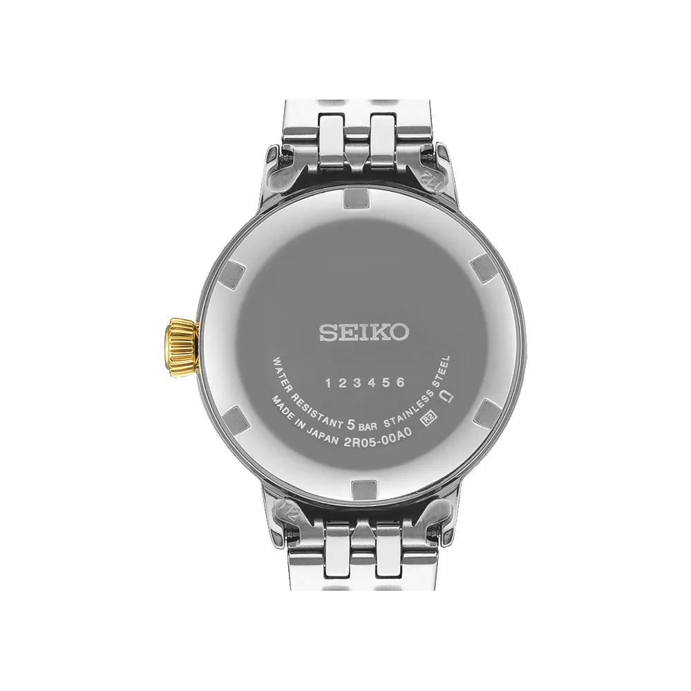 Seiko Presage horloge SRE010J1 automatic dames bicolor diamant